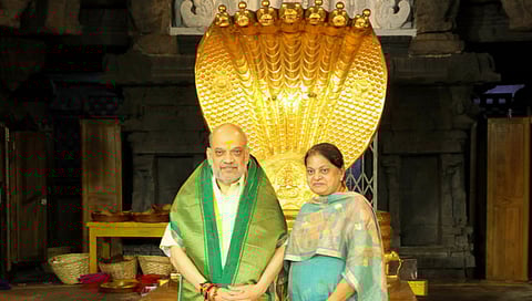 ಪತ್ನಿ ಜೊತೆ ಅಮಿತ್ ಶಾ 