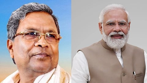 ಸಿದ್ದರಾಮಯ್ಯ - ಪ್ರಧಾನಿ ನರೇಂದ್ರ ಮೋದಿ