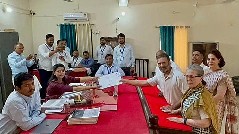 Rahul Gandhi files nomination from Raebareli
