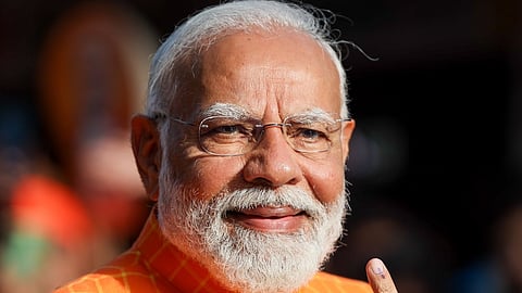 ಮತದಾನ ಬಳಿಕ ಪ್ರಧಾನಿ ನರೇಂದ್ರ ಮೋದಿ 