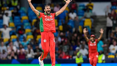 Namibia won the super over against oman