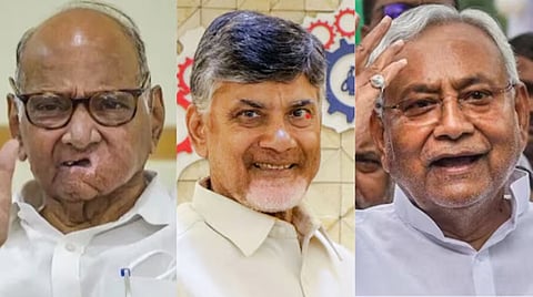 ಶರದ್ ಪವಾರ್, ಚಂದ್ರಬಾಬು ನಾಯ್ಡು, ನಿತೀಶ್ ಕುಮಾರ್