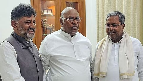 ಡಿಕೆ ಶಿವಕುಮಾರ್, ಖರ್ಗೆ ಮತ್ತು ಸಿದ್ದರಾಮಯ್ಯ