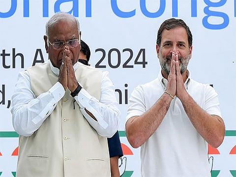 ಮಲ್ಲಿಕಾರ್ಜುನ ಖರ್ಗೆ - ರಾಹುಲ್ ಗಾಂಧಿ