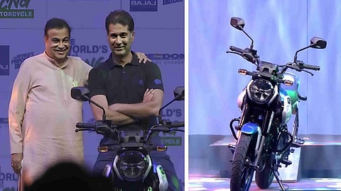 Union Minister Nitin Gadkari at Bajaj Freedom bike launch event
