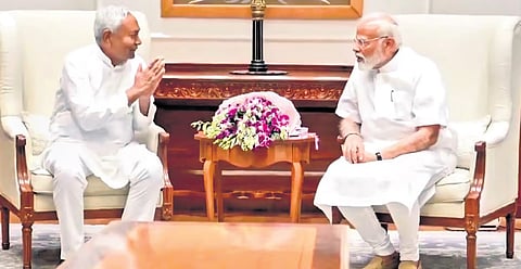 ನಿತೀಶ್ ಕುಮಾರ್-ನರೇಂದ್ರ ಮೋದಿ