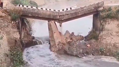 ದಾರುಂಡಾ ಪ್ರದೇಶದಲ್ಲಿನ ಸೇತುವೆ ಕುಸಿತ