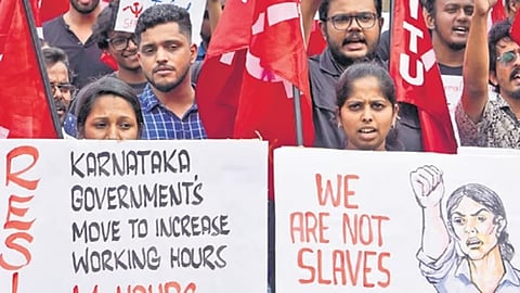 Bengaluru IT staff protest