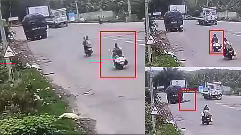 Two-Wheeler Collides With Lorry In Khammam