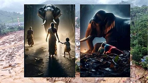 Senior Woman recounts how wild elephants guarded family from Wayanad landslides