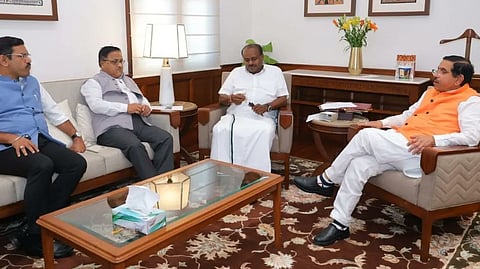 ಬಿಜೆಪಿ ಮತ್ತು ಜೆಡಿಎಸ್ ನಾಯಕ ಕೇಂದ್ರ ಸಚಿವ ಹೆಚ್ ಡಿ ಕುಮಾರಸ್ವಾಮಿ(ಸಂಗ್ರಹ ಚಿತ್ರ)