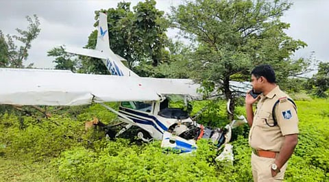trainer aircraft crashes in MP