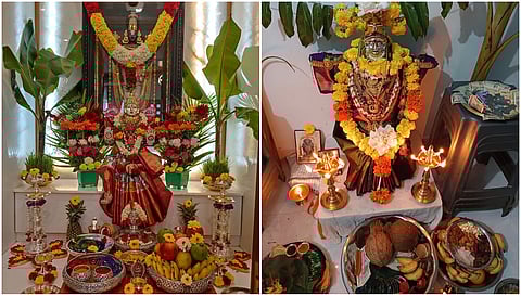 ವರ ಮಹಾಲಕ್ಷ್ಮಿಗೆ ದೇವಿಗೆ ಅಲಂಕಾರ
