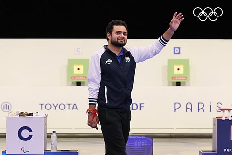 Manish Narwal bagged silver in the men's 10m air pistol SH1 event at the Paris 2024 Paralympics.