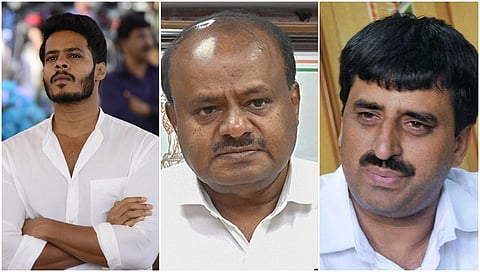 ನಿಖಿಲ್ , ಕುಮಾರಸ್ವಾಮಿ ಮತ್ತು ಯೋಗೇಶ್ವರ್