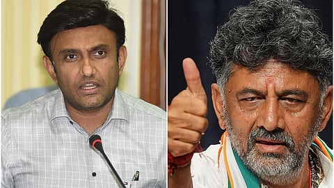 ಸಂಸದ ಸುಧಾಕರ್ ಹಾಗೂ ಡಿಕೆ.ಶಿವಕುಮಾರ್ (ಸಂಗ್ರಹ ಚಿತ್ರ)