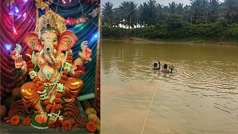 ಗಣೇಶ ವಿಸರ್ಜನೆ ವೇಳೆ ದುರಂತ: ತಂದೆ-ಮಗ ಸೇರಿ ಮೂವರು ಗಣೇಶ ಮೂರ್ತಿ ಜೊತೆ ಜಲಸಮಾಧಿ!