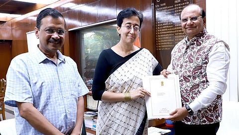 ಅರವಿಂದ್ ಕೇಜ್ರಿವಾಲ್ - ಅತಿಶಿ - ವಿಕೆ ಸಕ್ಸೇನಾ 