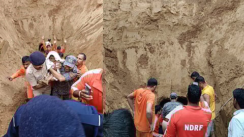 NDRF ರಕ್ಷಿಸಿದ ಬಾಲಕಿ