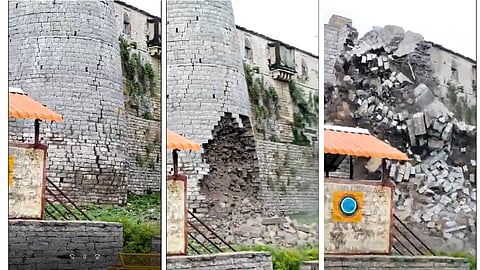 Malkheda fort collapsed again