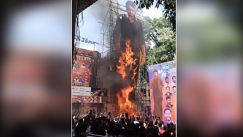 Fire Breaks Out at NTR Cutout