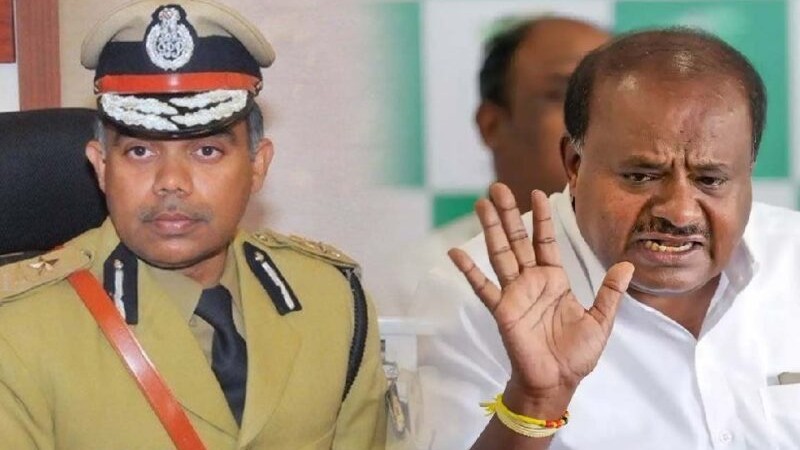 Lokayukta ADGP M. Chandrasekhar-HD Kumaraswamy