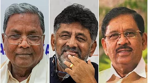 CM Siddaramaiah- DK Shivakumar- Parameshwar