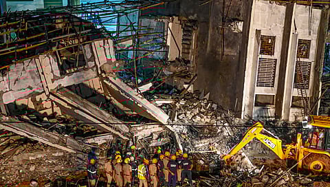 Building collapsed in bengaluru