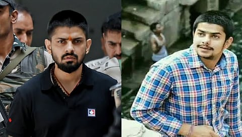 Anmol Bishnoi (R), the brother of jailed gangster Lawrence Bishnoi (L)