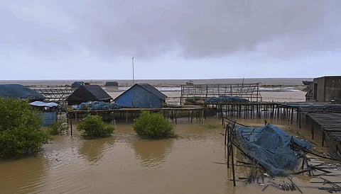Dana landfall in Odisha 