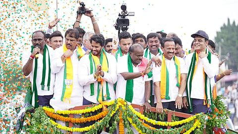 ಚುನಾವಣೆಗೆ ನಿಖಿಲ್ ನಿಲ್ಲಿಸುವ ಪರಿಸ್ಥಿತಿಯನ್ನು ಕಾಂಗ್ರೆಸ್ ನಾಯಕರೇ ಸೃಷ್ಟಿಸಿದರು: ಹೆಚ್ ಡಿ ಕುಮಾರಸ್ವಾಮಿ
