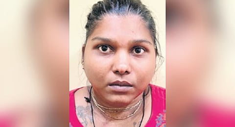 ಬಂಧಿತ ಮಹಿಳೆ.