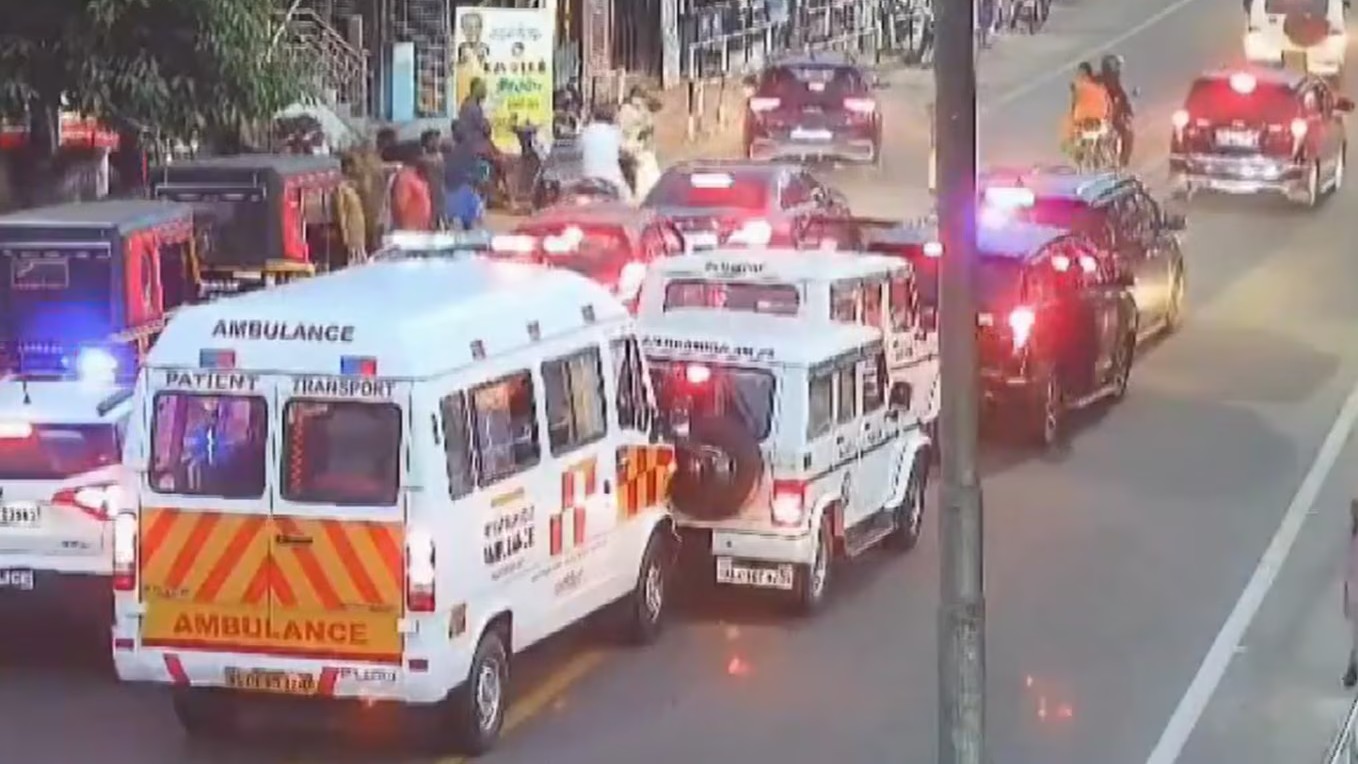 Pinarayi Vijayan's Convoy In Multi-Car Collision