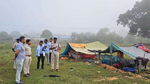 At the time of the incident, around 20 family members were present at the tent where the nomad groups were staying
