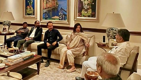 DCM DK Shivakumar meets Kiran Mazumdar Shaw