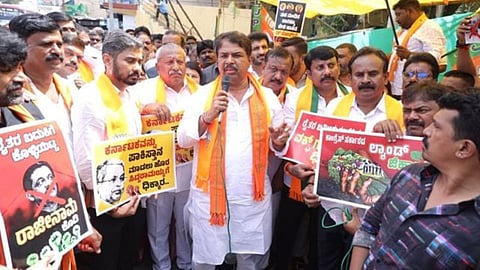 R. Ashok led Protest in Bengaluru