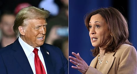 Donald Trump and Kamala Harris 