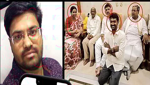 Rudranna Yadavannavar and PA Sommu (Photo from BJP post on X)