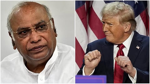 Mallikarjun Kharge- Donald Trump
