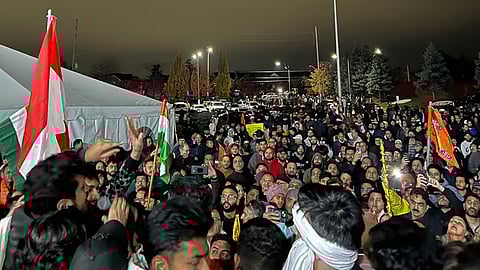 Protest in  Brampton