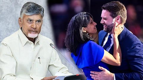Chandrababu Naidu, Usha Vance and JD Vance