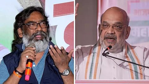 JMM chief and Home minister amit shah