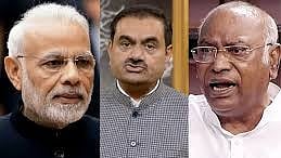 Modi, Gautam Adani, Kharge