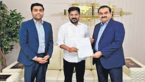 A Revanth Reddy, Gautham adani