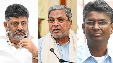 DK Shivakumar, CM Siddaramaiah, Satish Jorkiholi 