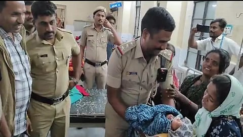 Kalaburagi City Police successfully rescued a kidnapped newborn