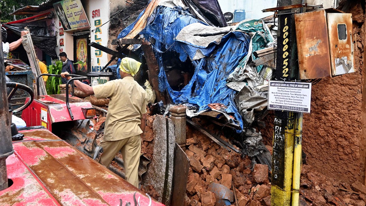 house collapsed