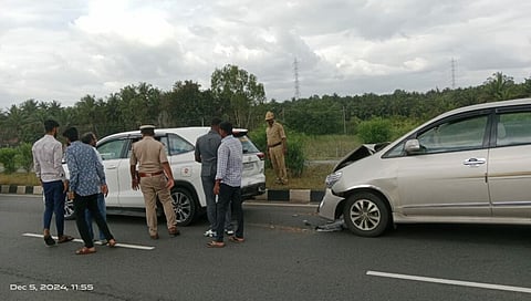 Muniyappa car Accident