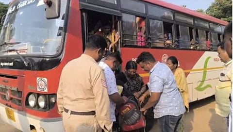 Police checked Passengers Bags