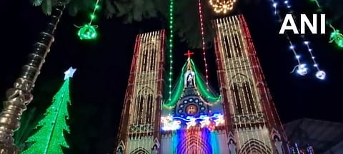 Decoration at a Puducherry church 